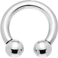 8G Internally Threaded Horseshoe Circular Barbell - 1/2 6mm