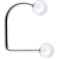 16G Clear Acrylic Ball Lippy Loop Labret