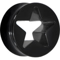 18mm Black Acrylic Hollow Star Saddle Plug