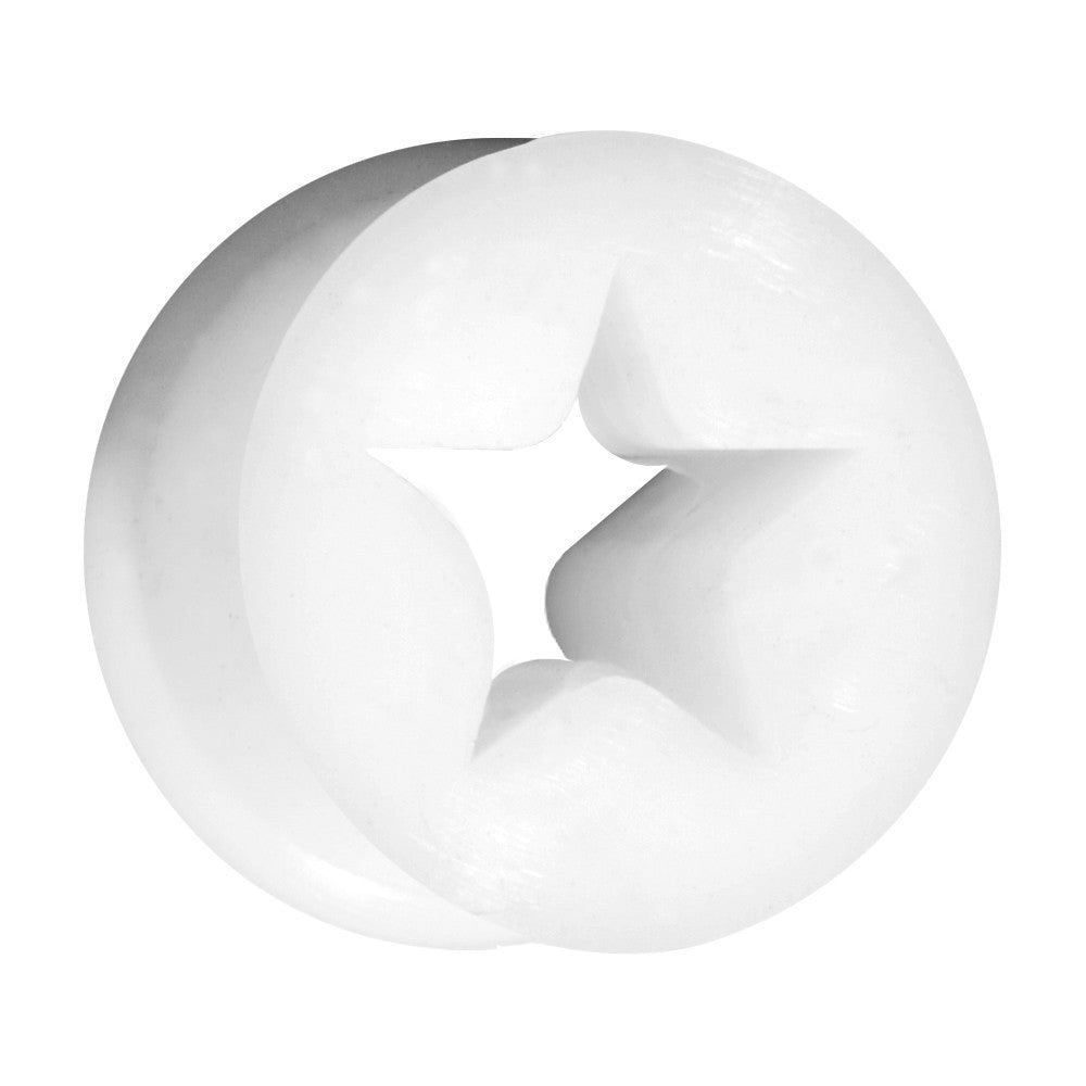 9/16 White Star Silicone Flexible Tunnel
