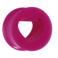 5/8 Purple Heart Silicone Flexible Tunnel