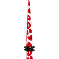 4G Lovely Red Heart Acrylic Ear Taper