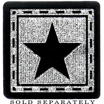 2G Black Star Fake Taper Ear Plug