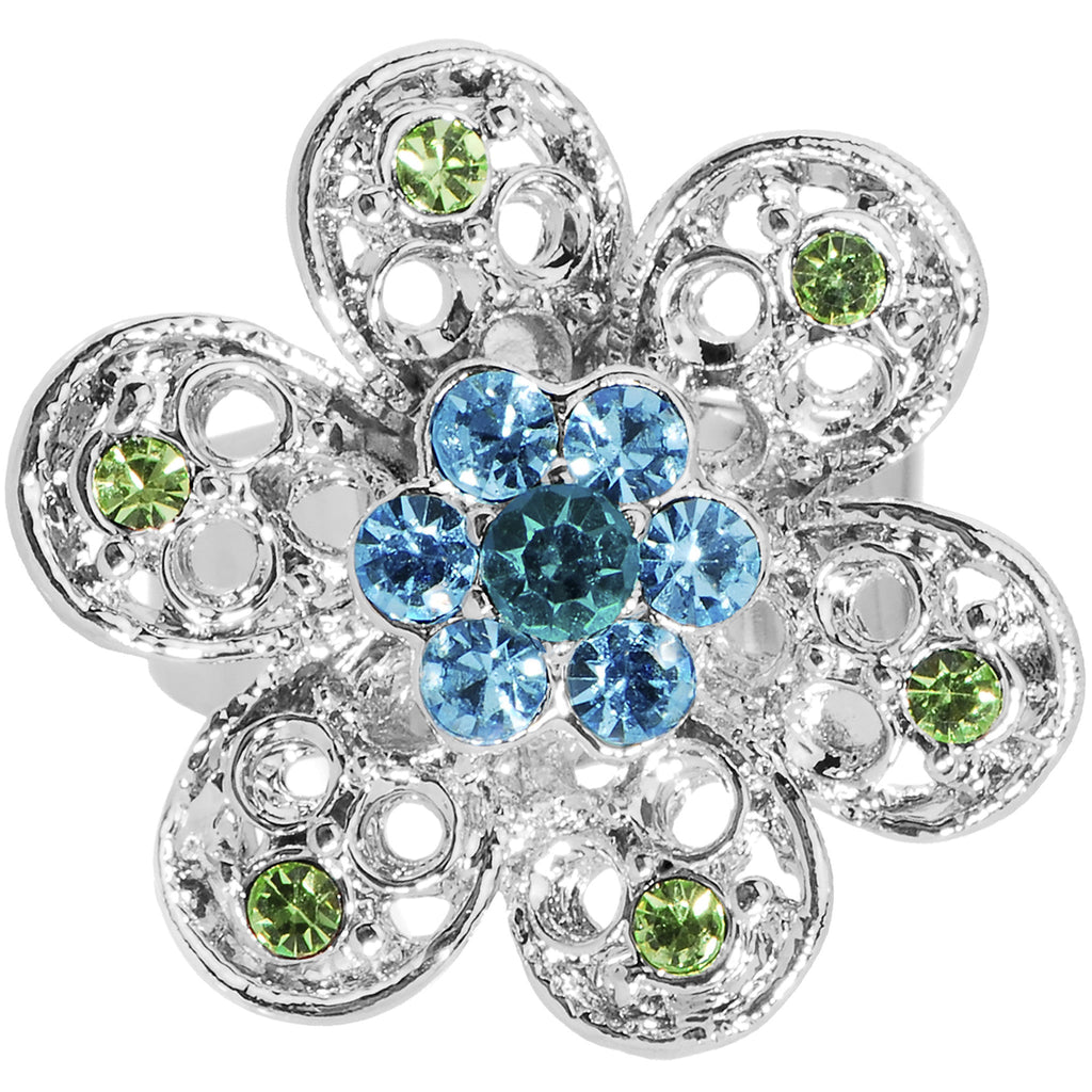 Persuasive Petals Flower Adjustable Ring