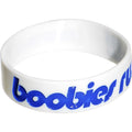 White Blue Boobies Rule Awareness for Breast Cancer Bracelet
