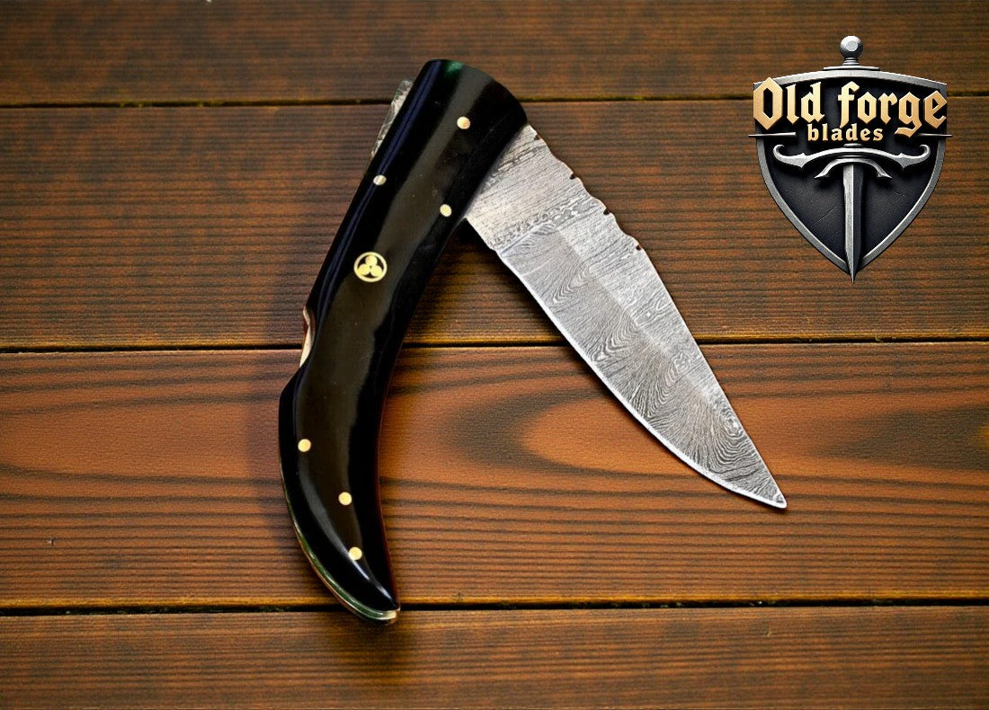 Handmade Steel Damascus Pocket Knife – Top Rated EDC Folder