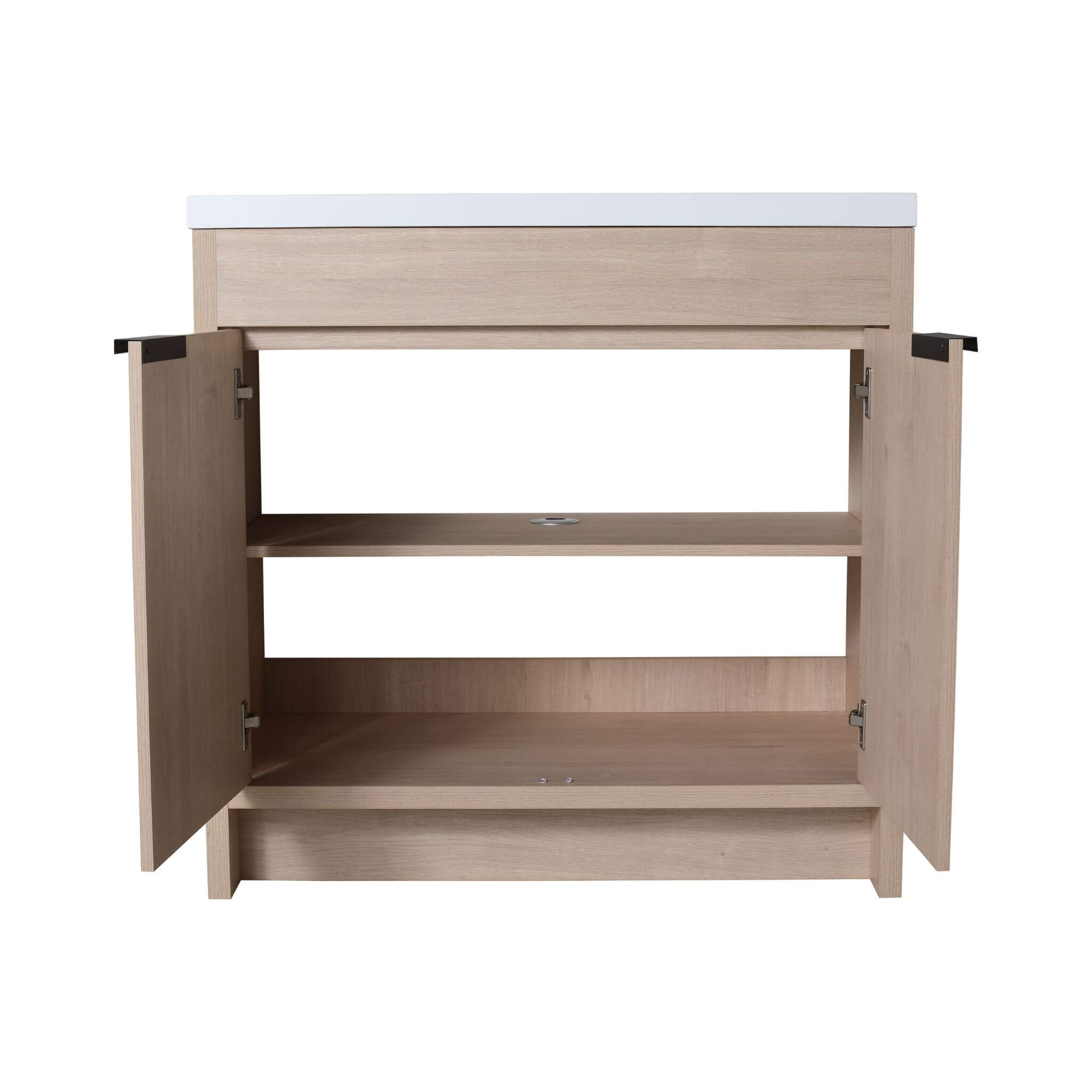 Nuvia 36-Inch Freestanding Bathroom Vanity With White Resin Sink (SAK39274)