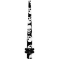 8G Black White Skulls Acrylic Taper