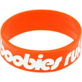 Orange White Boobies Rule Awareness for Breast Cancer Bracelet