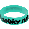 Teal Black Boobies Rule Awareness for Breast Cancer Bracelet