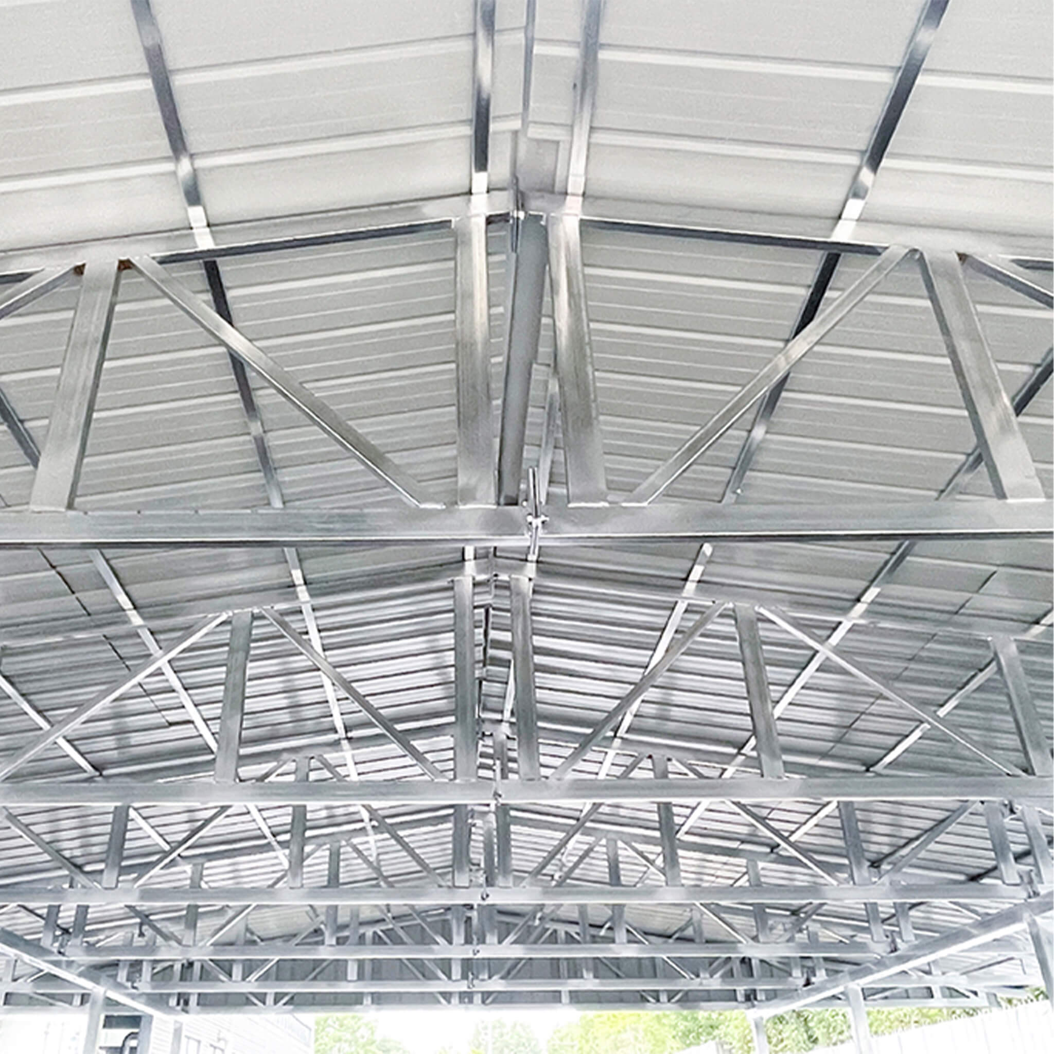 [36X40FT] Alora Heavy-Duty Weather-Resistant Galvanized Steel Container Roof Kit [No Containers] (SAK37491)