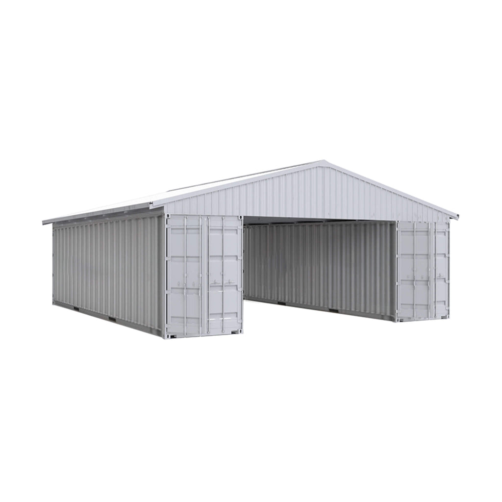 [36X40FT] Alora Heavy-Duty Weather-Resistant Galvanized Steel Container Roof Kit [No Containers] (SAK37491)