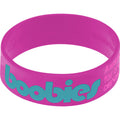 Purple Aqua Boobies Awareness for Breast Cancer Bracelet