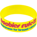 Yellow Blue I Love Motor Boating Breast Cancer Bracelet