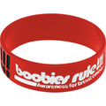 Red Black Boobies Rock Breast Cancer Bracelet
