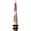 4G Blushing Snake Skin Acrylic Taper