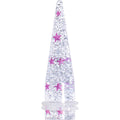 9/16 Clear Acrylic Glitter Purple Star Confetti Taper