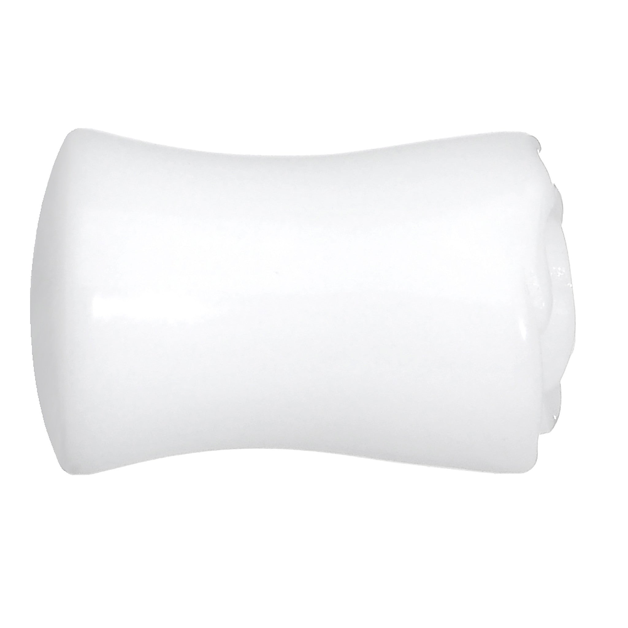 1/2 White Rose Flower Acrylic Saddle Plug