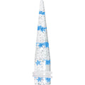 00G Clear Acrylic Glitter Blue Star Confetti Taper