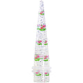1/2 Clear Acrylic Glitter Pink Cherry Confetti Taper