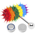Rainbow Siicone Spike Thrasher LIX Vibrating Tongue Ring
