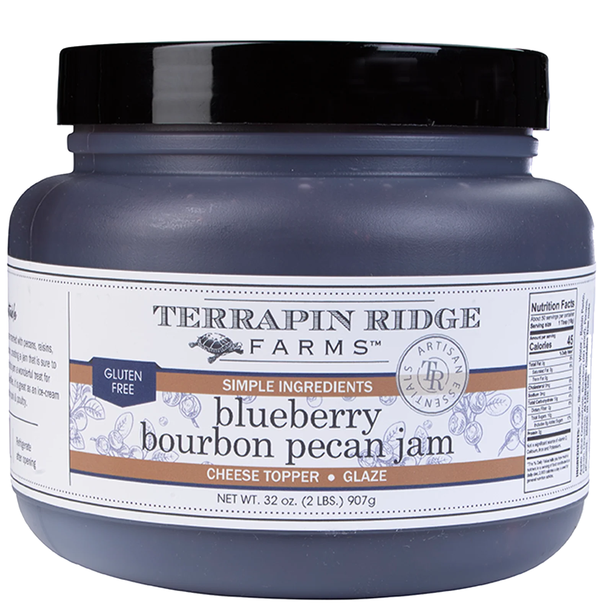 Blueberry Bourbon Pecan Jam - Quart