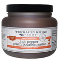 Hot Pepper Peach Bourbon Sauce - Quart