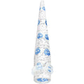 1/2 Clear Acrylic Glitter Blue Skull Confetti Taper