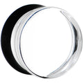 24mm Clear Black Acrylic Mirror Split Saddle Plug
