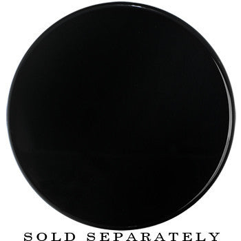 38mm Clear Black Acrylic Mirror Split Saddle Plug