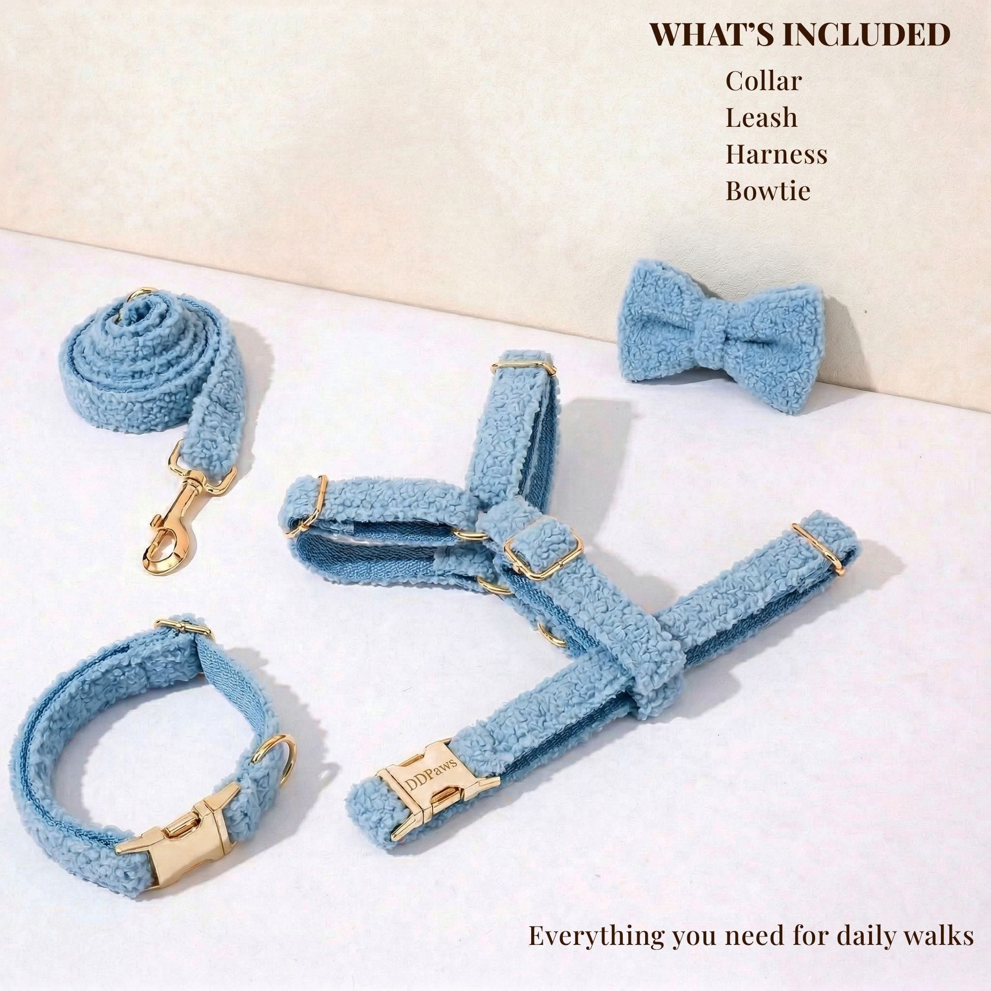 Light Blue Teddy Set