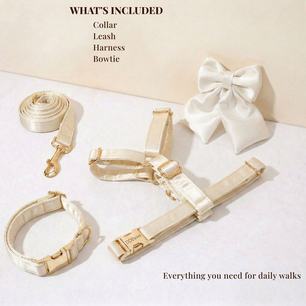 Wedding Pure White Satin Set