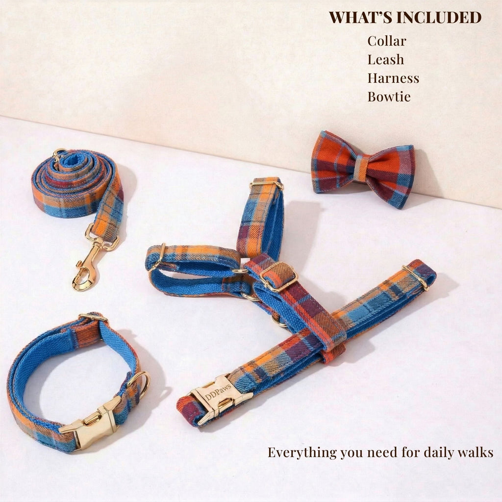 Midnight Copper Plaid Set