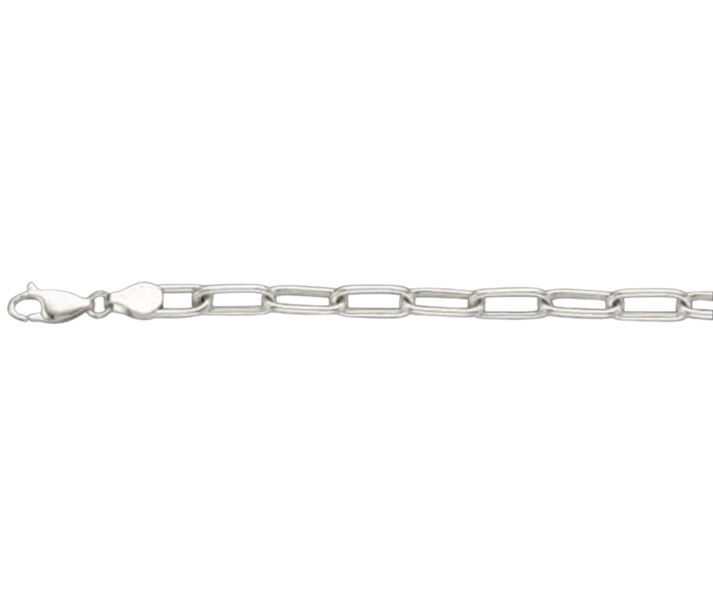 Paperclip Solid White/Yellow/Rose Gold Handmade Bracelet , 6mm, 6.5-10 Inch
