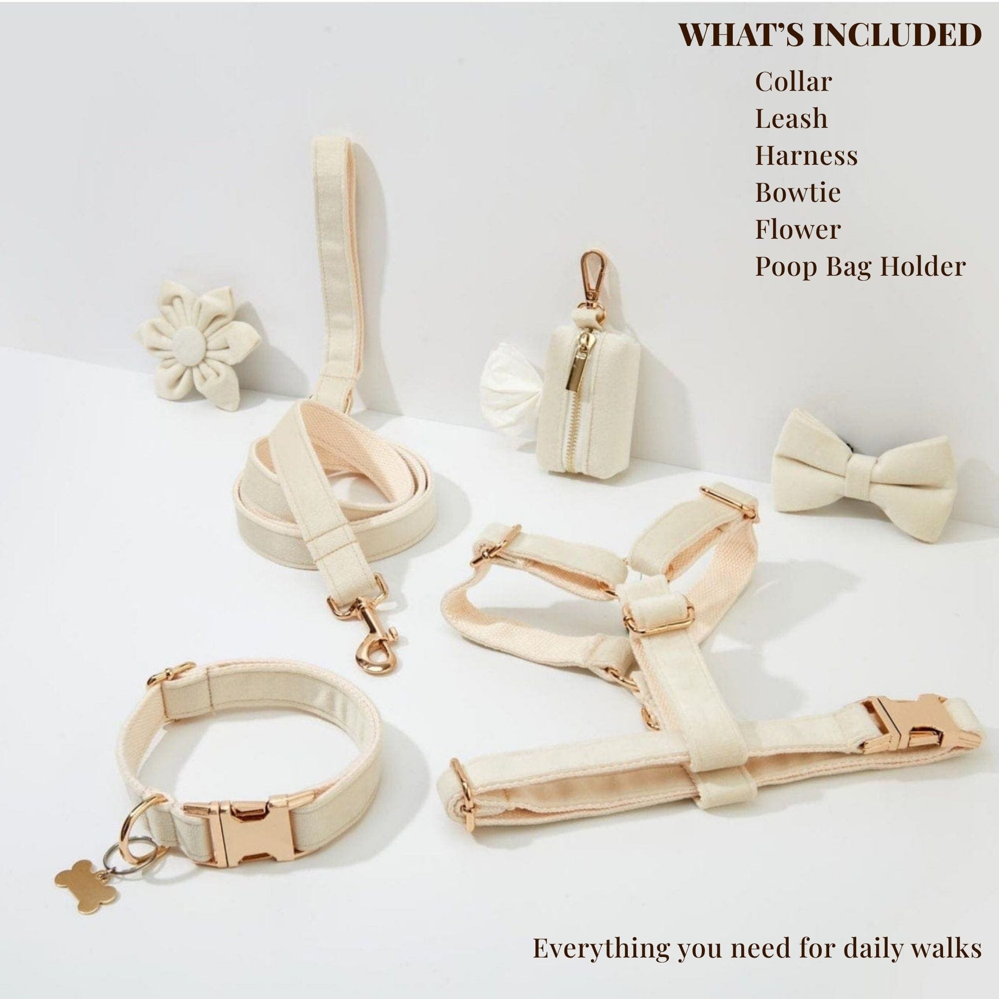 Milky White Velvet Set
