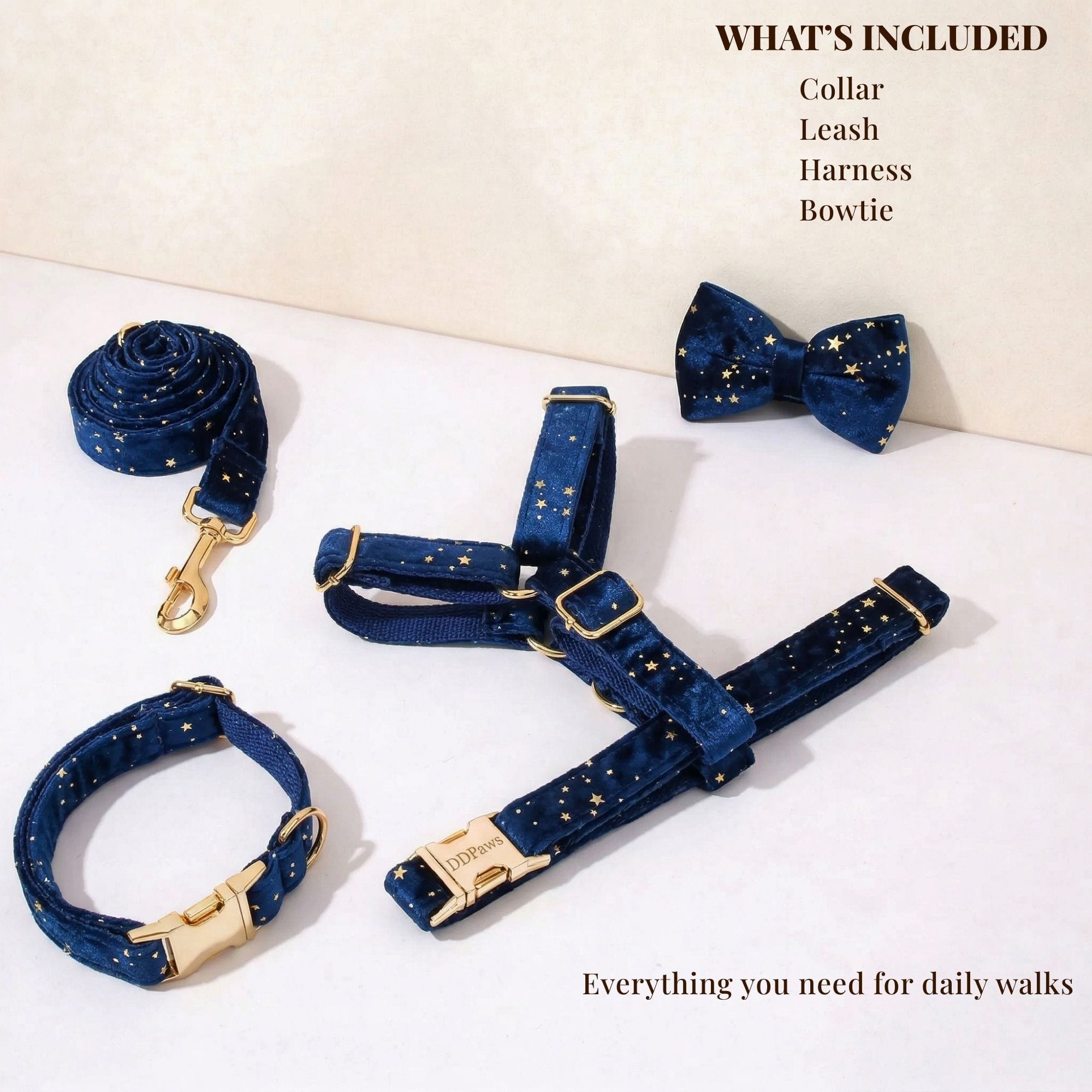 Dark Blue Velvet Set