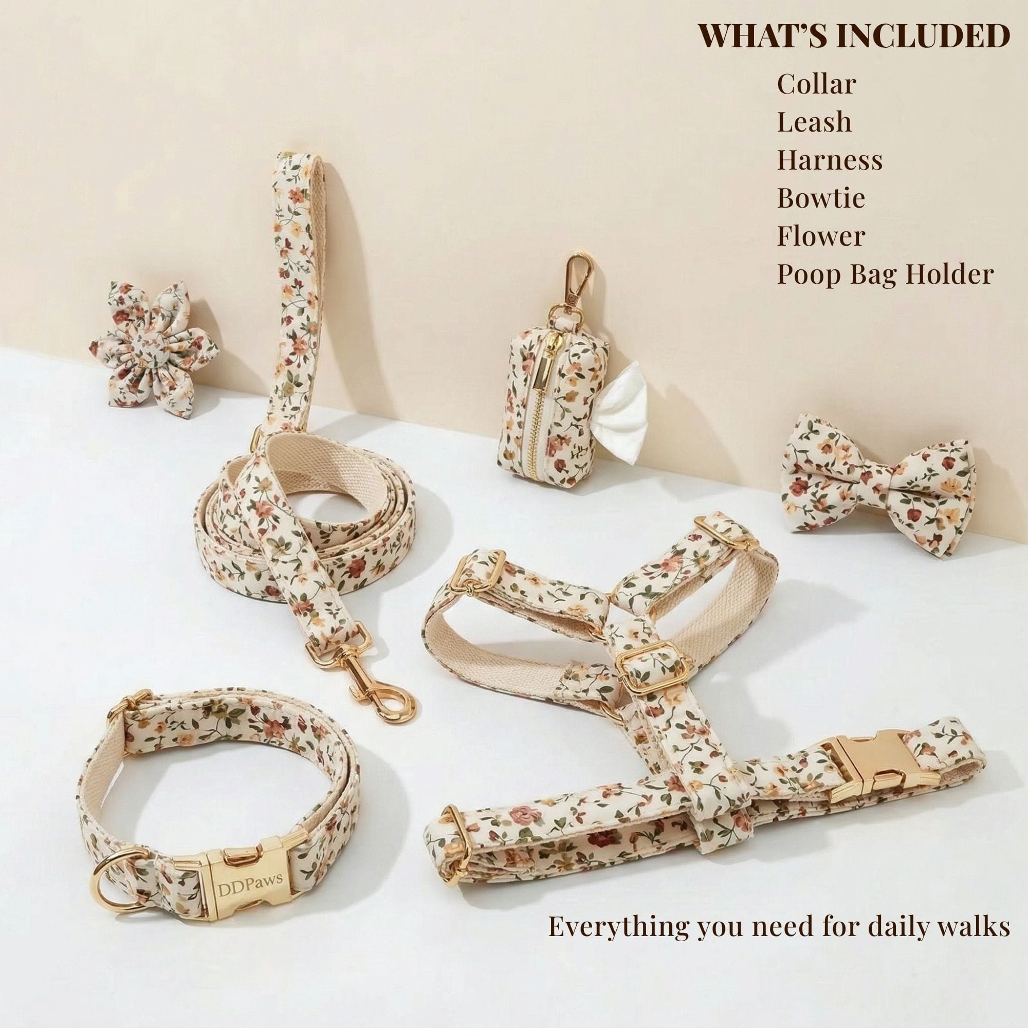 Soft Ivory Blossom Floral Set