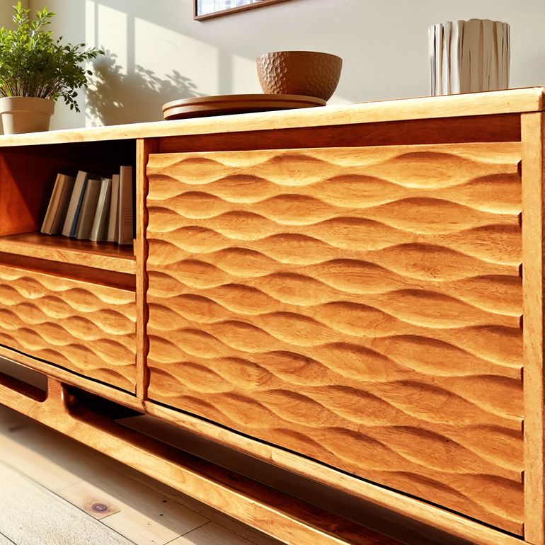 Elara Solid Wood TV Stand