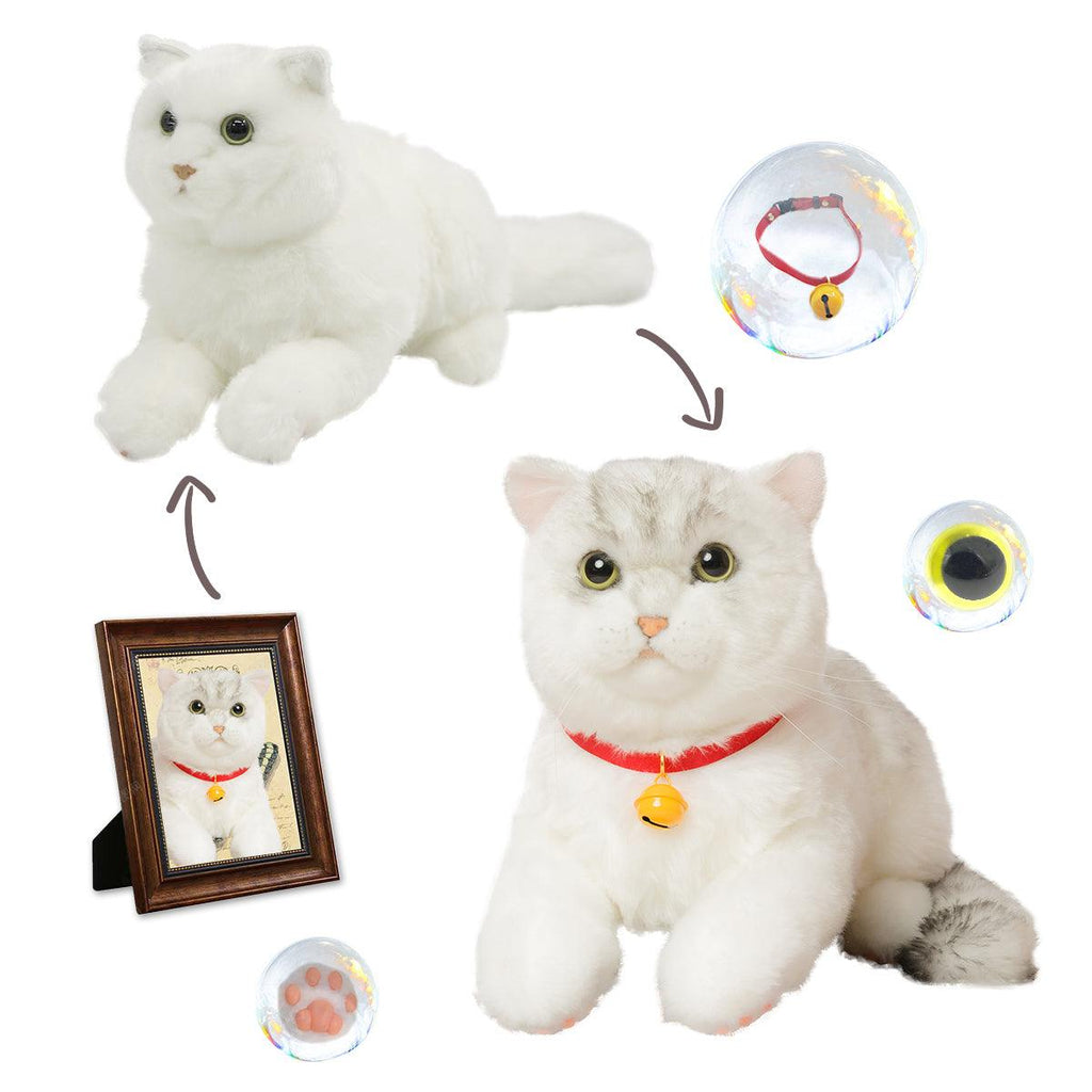Custom Cat Plush from Photo – Basic Personalized Memorial Keepsake