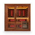 Rövia Elvaria 4-Person Indoor Canadian Red Cedar Infrared And Steam Sauna With 6KW Harvia Heater [Made-To-Order] (SAK93528)