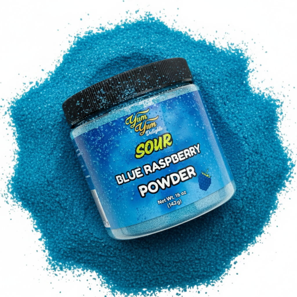Candy Dipping Powder – Sour Blue Raspberry, Wild Cherry & Cotton Candy | Yum Yum Candy Shop
