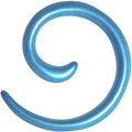 8G Azure Blue Metallic Pearl Acrylic Spiral Taper