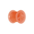 Neon Silicone Peace Sign Tunnel 00G to 14mm