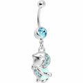 Aqua Gem Bundle Up Winter Belly Ring