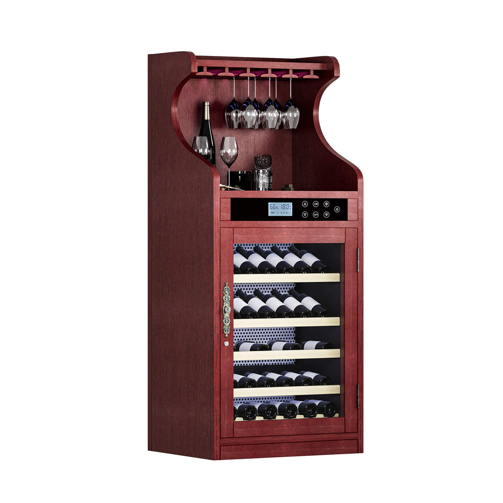 Nuvia 43-Bottle Freestanding Low Noise Wine Cooler Cabinet (SAK56084)