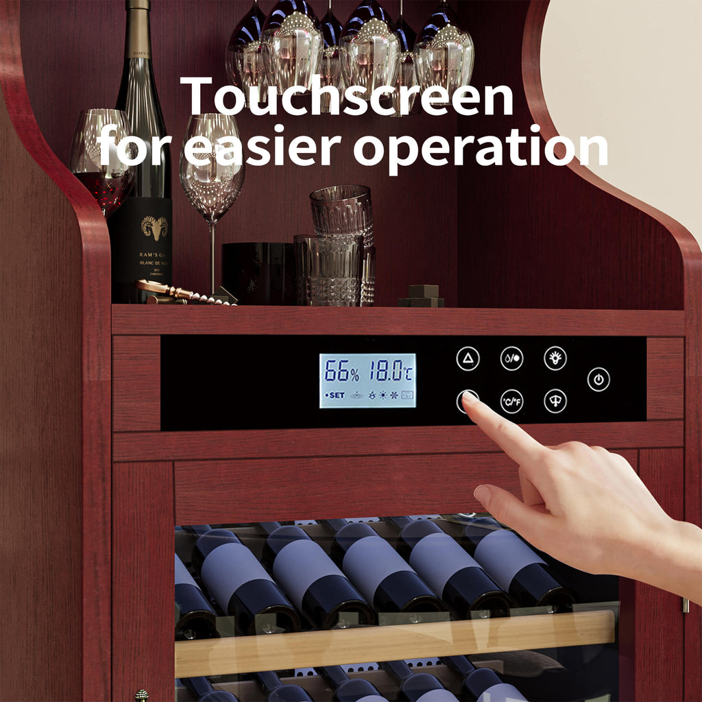 Nuvia 43-Bottle Freestanding Low Noise Wine Cooler Cabinet (SAK56084)