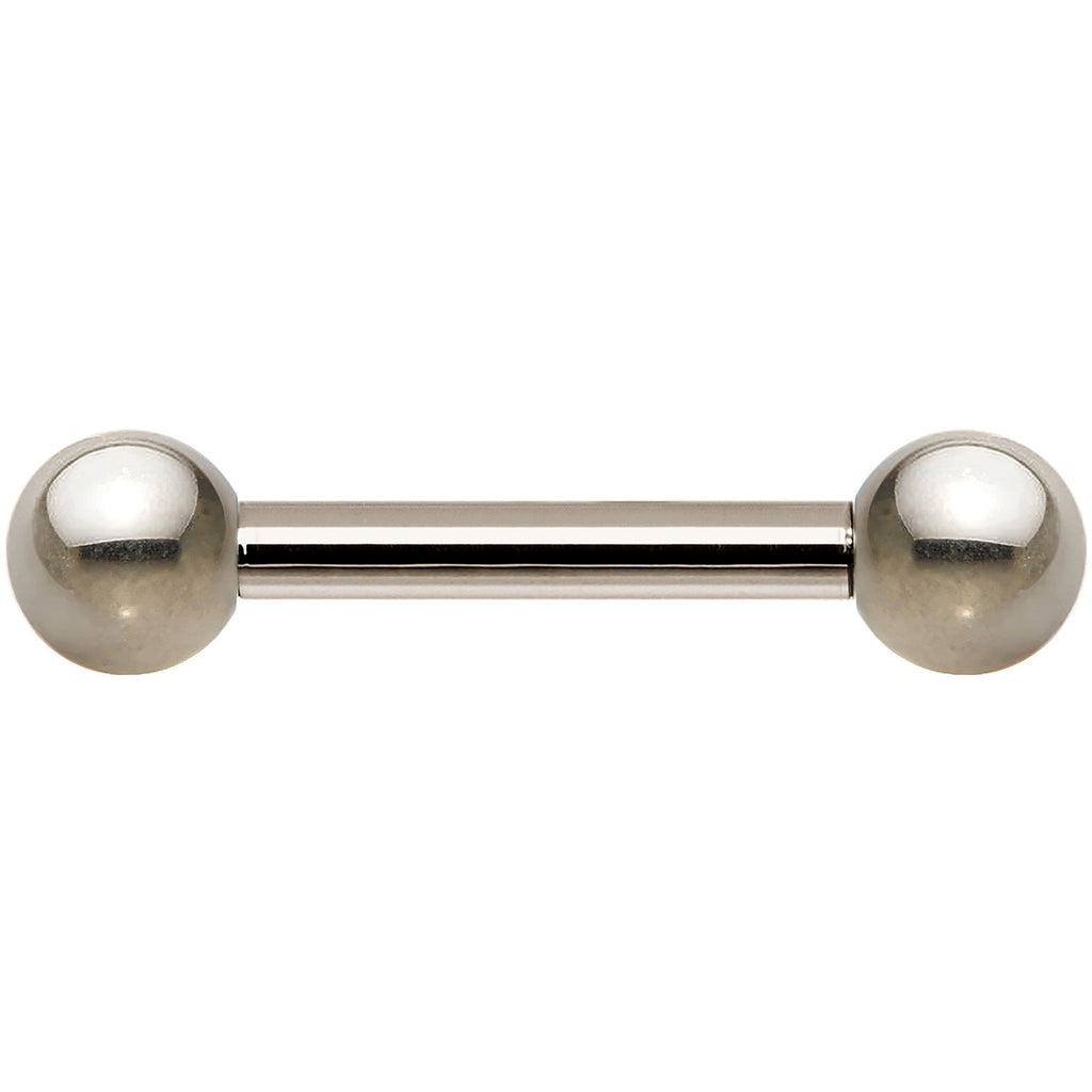 14G Grade 23 Solid Titanium Barbell 3/8 4mm