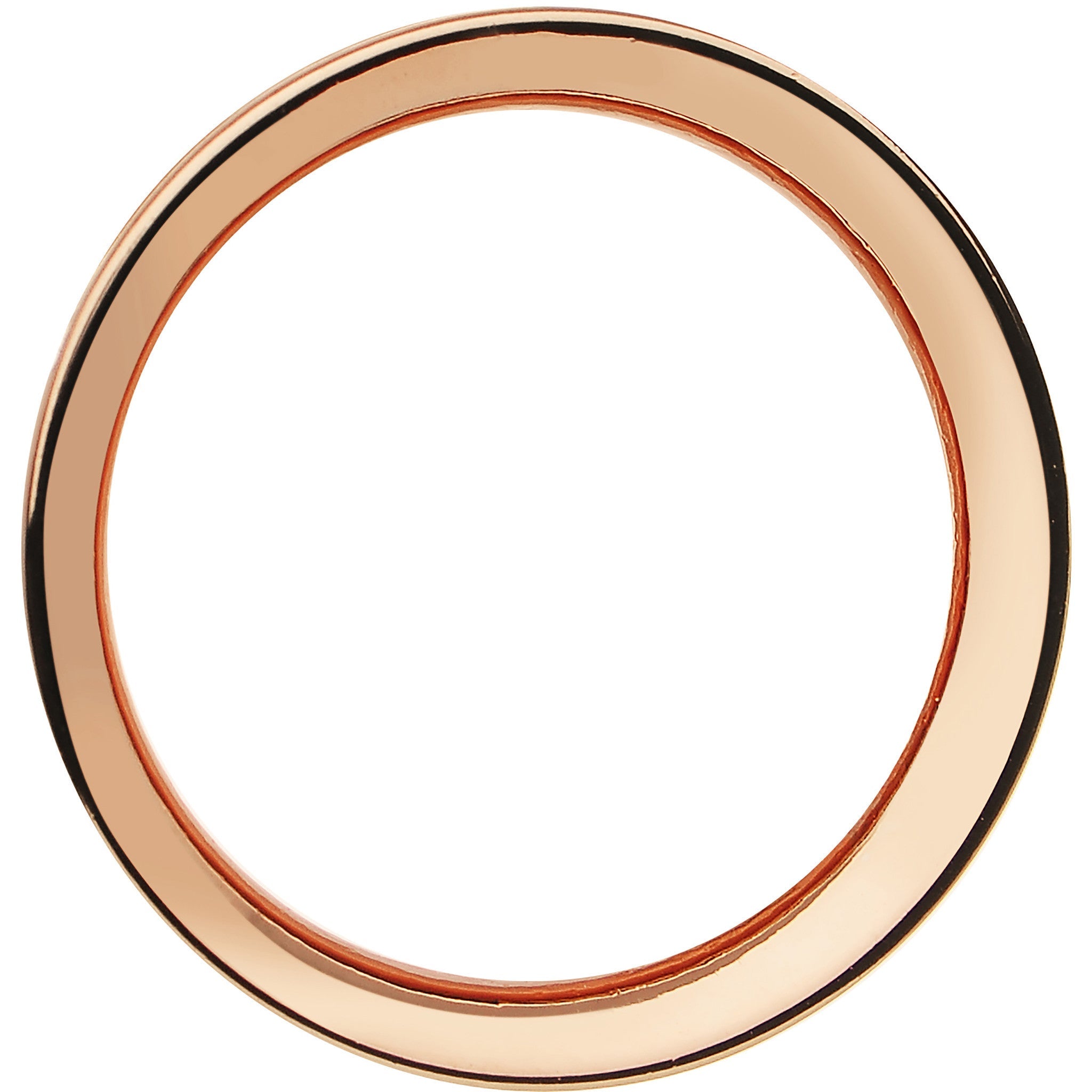 9/16 Double Flare Rose Gold Plated Hollow Tunnel Plug