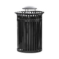 45-Gallon Heavy-Duty Commercial Round Waste Bin With Rain Bonnet Lid (SAK94380)
