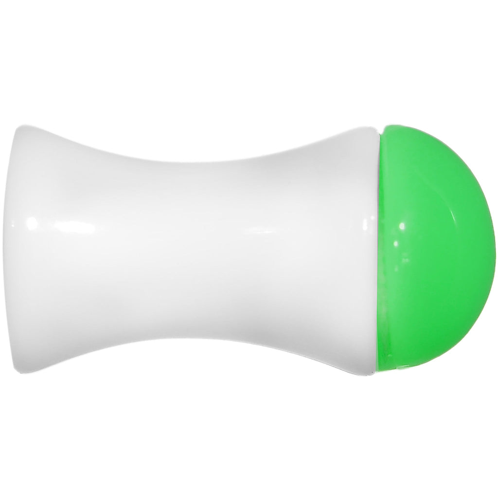 4G White Neon Green Acrylic Saddle Plug